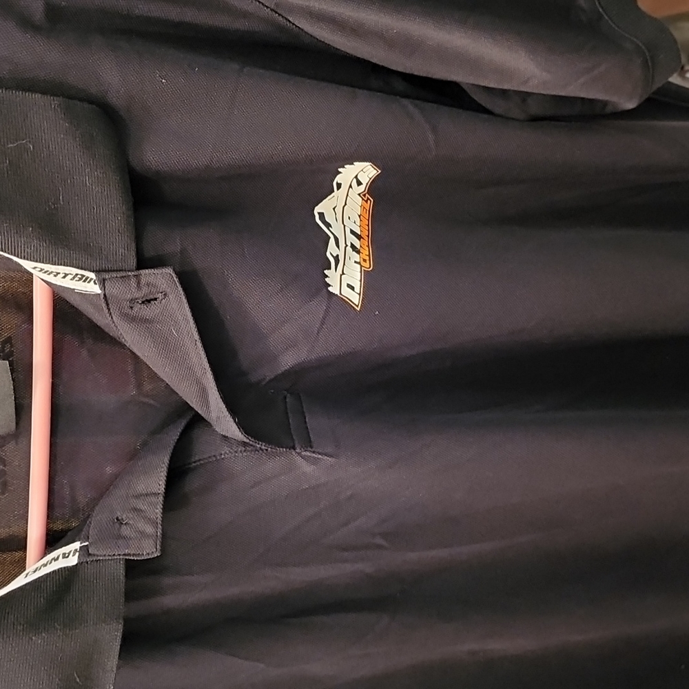 Dirt Bike Channel XL black polo